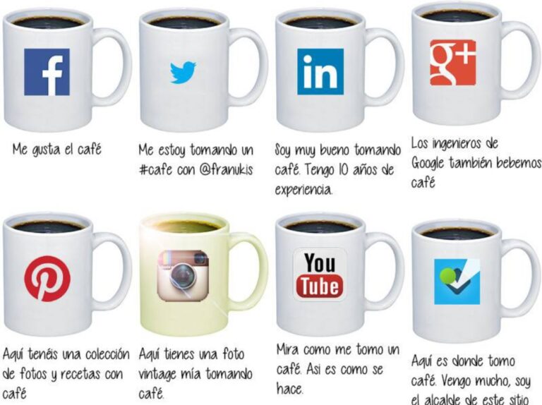 De que forma se comunica cada red social